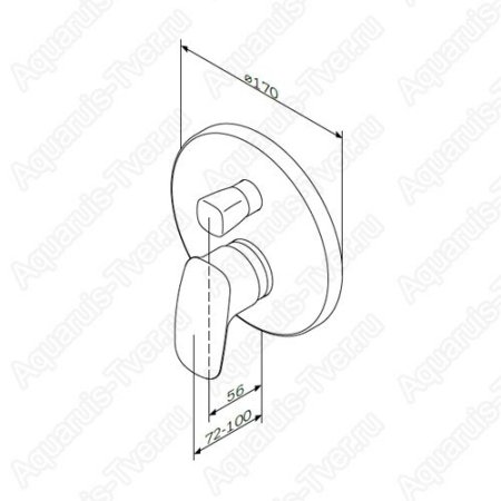 Смеситель Am.Pm Spirit V2.1 F71A85000