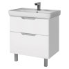 Тумба с раковиной Dreja Eco Q Plus 80 99.0006 белый глянец