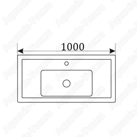 Раковина CeramaLux NY J844-100 1000см встраиваемая сверху
