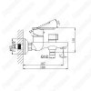 Смеситель для ванны Rush Bruny BR4335-44