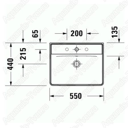 Раковина Duravit D-Neo 55см