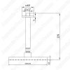 Верхний душ E.C.A. Tiera 20см 102145032C1EX