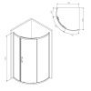 Душевой уголок Am.Pm Like 90x90 W83UG-315-090CG