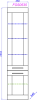 Пенал Aqwella Фостер 35см FOS0535DS