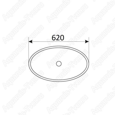 Раковина CeramaLux 9433 61см накладная