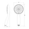 Ручная лейка Lemark d12см LM8121C