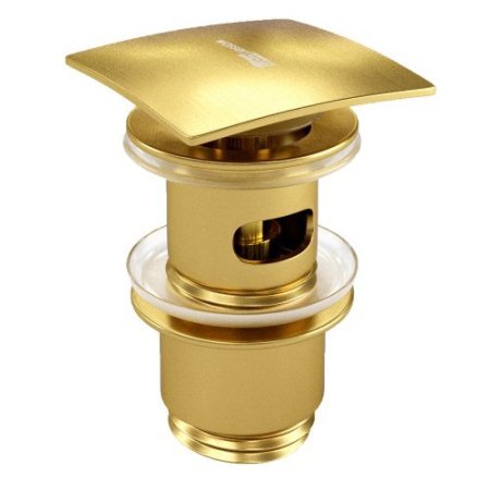 Донный клапан WasserKRAFT A165 Клик-клак (матовое золото)