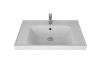 Тумба с раковиной Dreja Eco Grace Plus 70 99.0905 белый глянец