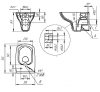 Инсталляция Cersanit Vector с унитазом Cersanit Carina XL с микролифтом кнопка хром матовый 64440