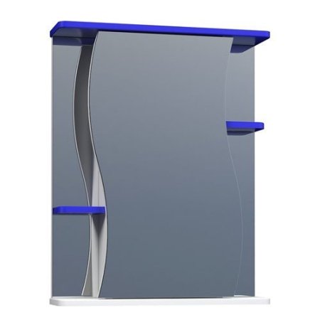 Шкаф-зеркало Vigo Alessandro-3 55см синий