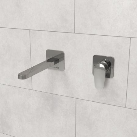 Смеситель WasserKRAFT Weida для раковины настенный (внешняя и скрытая части)  A3151.270 