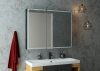 Шкаф-зеркало Continent Mirror Box black Led 100см МВК051
