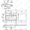 Тумба Style Line Даллас 150 (L) с раковиной Estet СС-00002304+СС-00002300