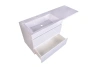 Тумба Style Line Даллас 140 (L) с раковиной Estet СС-00002337+СС-00002220