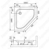 Душевой поддон RGW Style TR 100x100