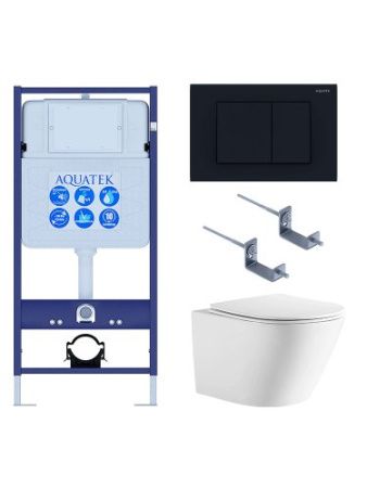 Инсталляция Aquatek с унитазом Aquatek Либерти SET AQUATEK ЛИБЕРТИ-012 4в1