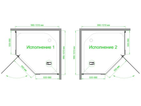 Душевой уголок Royal Bath RB100TR-T 100x100