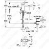 Смеситель Grohe Eurocube для биде с донным клапаном 23138000