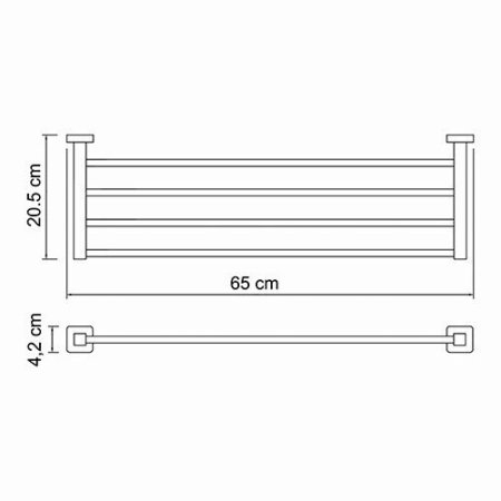 Полотенцедержатель WasserKRAFT Lippe K-6511