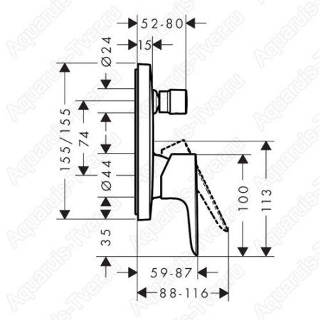 Смеситель Hansgrohe Talis E 71745140