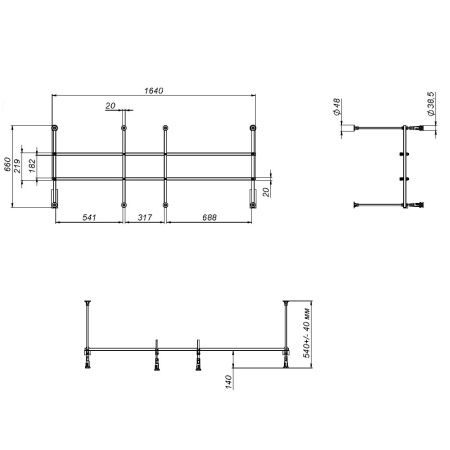 Каркас для ванны Am.Pm 170x70 W01A-170-070W-R