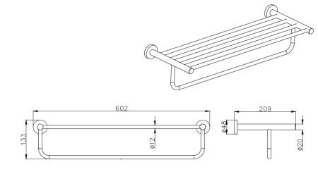 Полка Aquatek Вега AQ4015CR