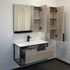 Тумба с раковиной Comforty Бонн 90см дуб дымчатый