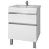 Тумба с раковиной Dreja Eco Grace Plus 60 99.0904 белый глянец