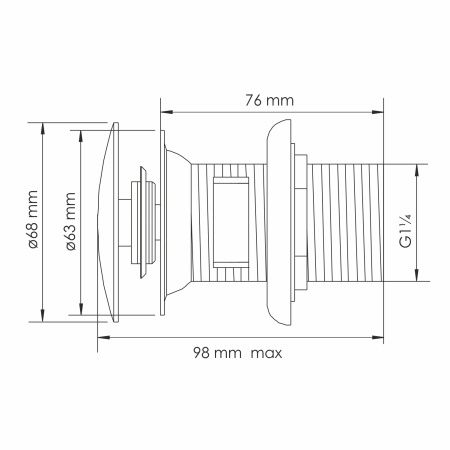 Донный клапан WasserKRAFT A336
