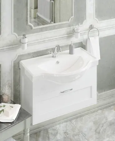 Раковина Sanita Luxe Classic Luxe 81.4см WB.FN/Classic/80-C/WHT.G/S1