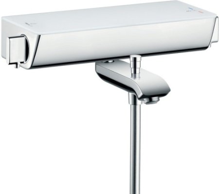 Смеситель Hansgrohe Ecostat Select для ванны термостатический (белый/хром) 13141400