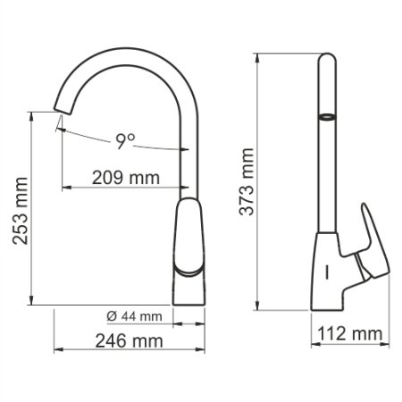 Смеситель WasserKRAFT Vils 5607 для кухни