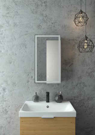 Шкаф-зеркало Continent Allure LED 35см правый