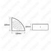Полка Rush Edge угловая ED77153B black