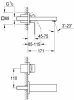 Смеситель для раковины Grohe Eurocube (внешняя часть)19895000
