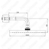 Верхний душ E.C.A. Myra d25,5см 102145034C1EX