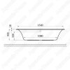 Акриловая ванна Excellent Pryzmat Slim 160x75 с тонким бортом