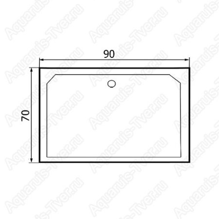 Душевой поддон River 90/70/24 S