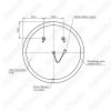 Зеркало Cersanit Eclipse 90см с LED подсветкой и бесконтактным выключателем 64144