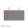 Тумба с раковиной Am.Pm Inspire V2.0 120 элегантный серый M50AFHX1203EGM