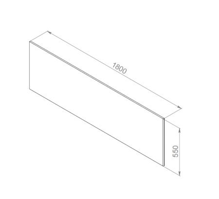Экран для ванны Am.Pm Inspire V2.0 180см W52A-180-080W-P
