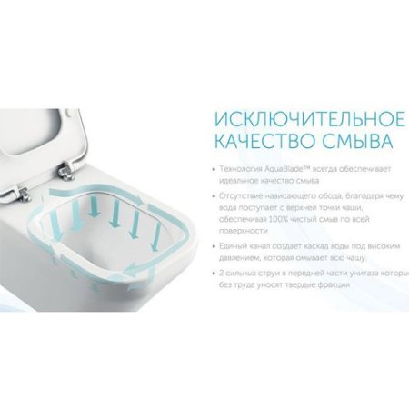 Чаша для унитаза-компакта Ideal Standard Connect Air Curve AquaBlade пристенная без смывного обода E013701