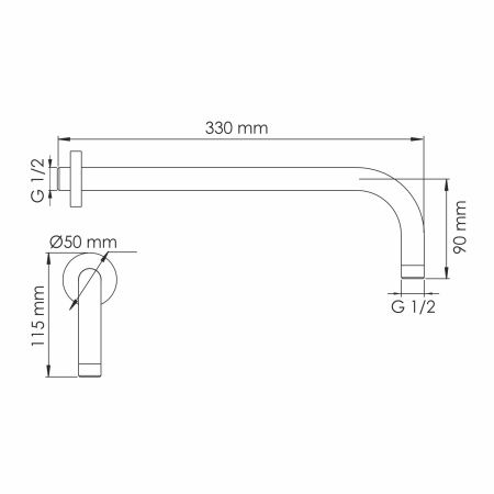 Излив WasserKRAFT A338