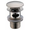 Донный клапан WasserKRAFT A073 Клик-клак (матовый хром)