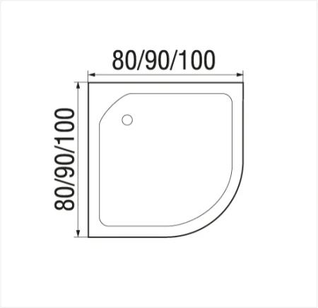 Душевой поддон River 100/13 C