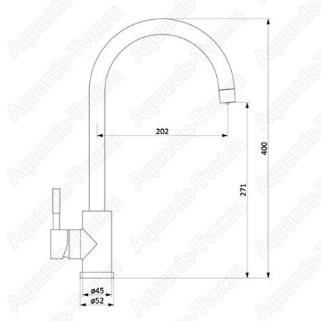 Смеситель для кухни Damixa Merkur DX710730000