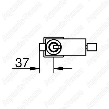 Смеситель Grohe Eurocube Joy для биде с донным клапаном 23664000