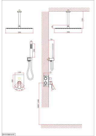 Душевая система D&K Bayern Liszt DA1515805A19