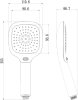 Ручная лейка Lemark 11см LM1013Black