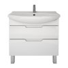 Тумба с раковиной Dreja Eco Laguna Plus 75 99.0106 белый глянец